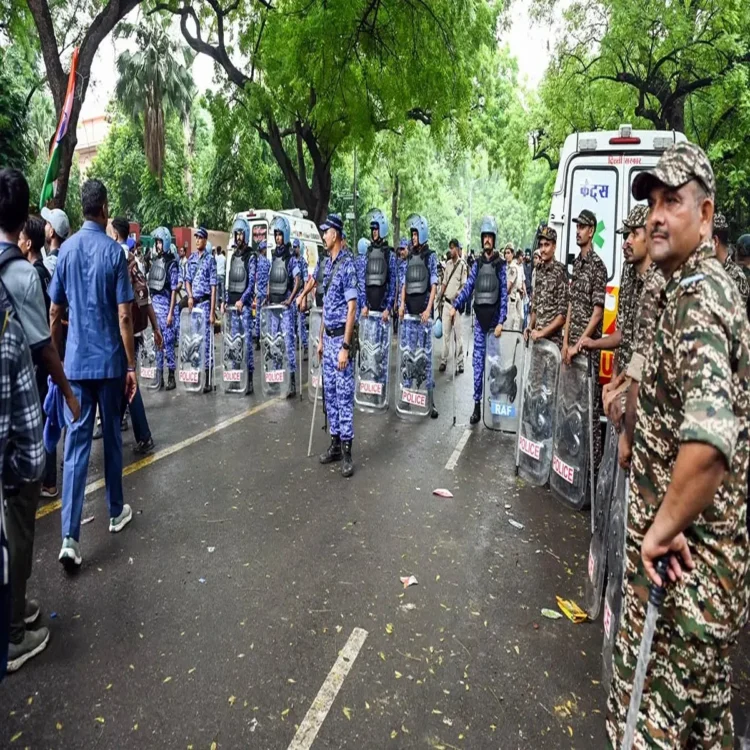 Centre deploys crpf delhi security protests