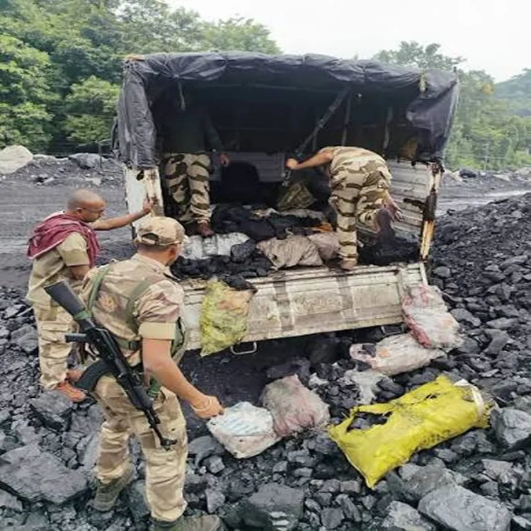 Cisf illegal coal crackdown 428 tonnes