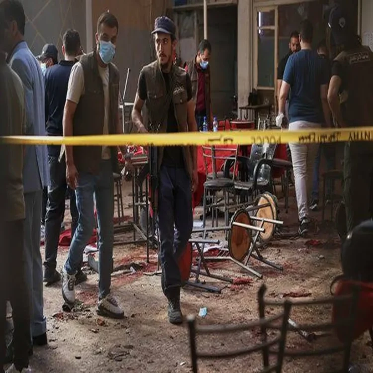 Damascus cafe blast kills nine