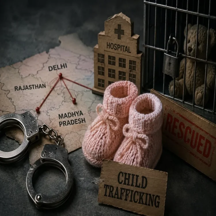 Delhi police child trafficking network bust