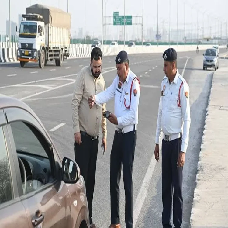 Delhi traffic challans enforcement rise 2026