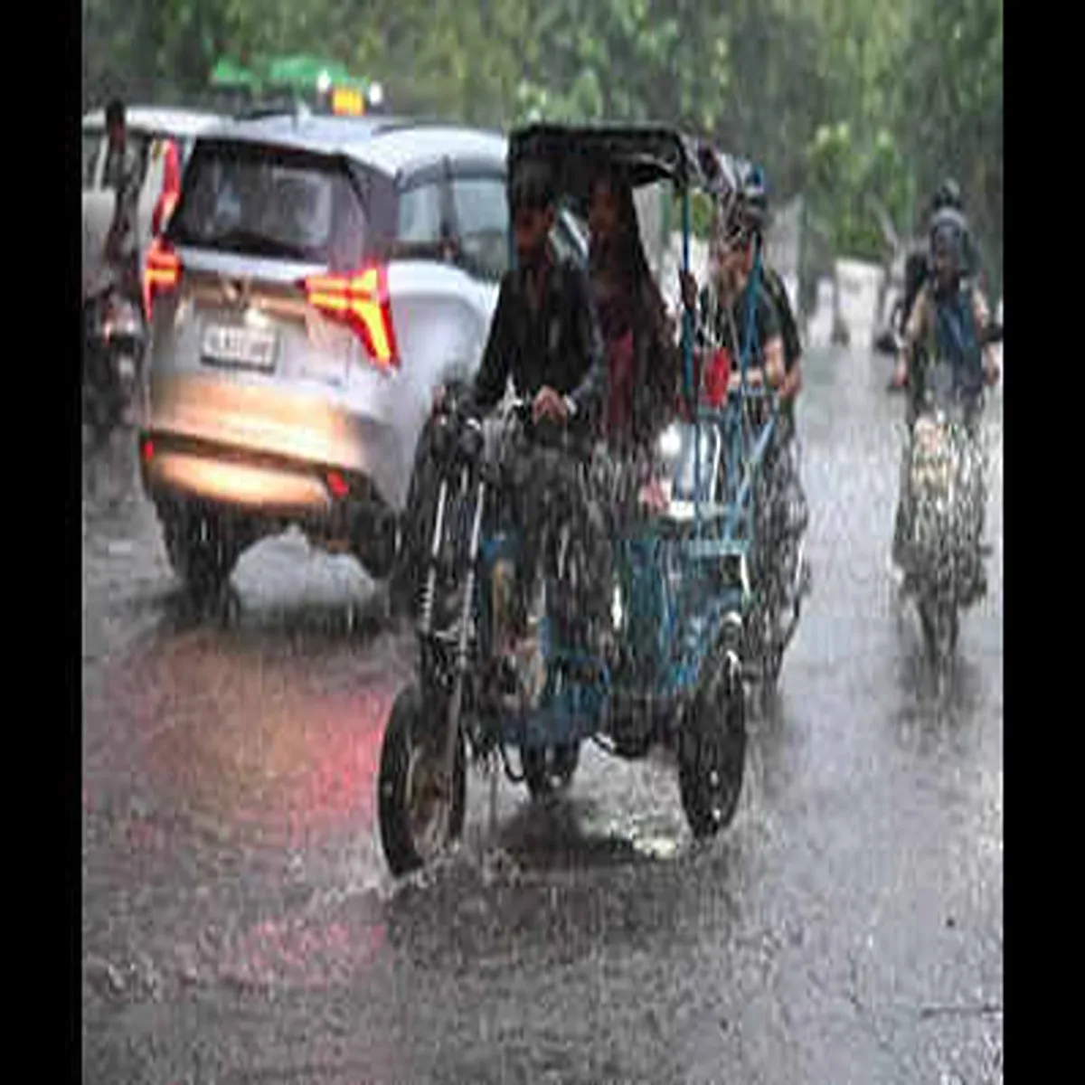 Delhi weather orange alert issued rain
