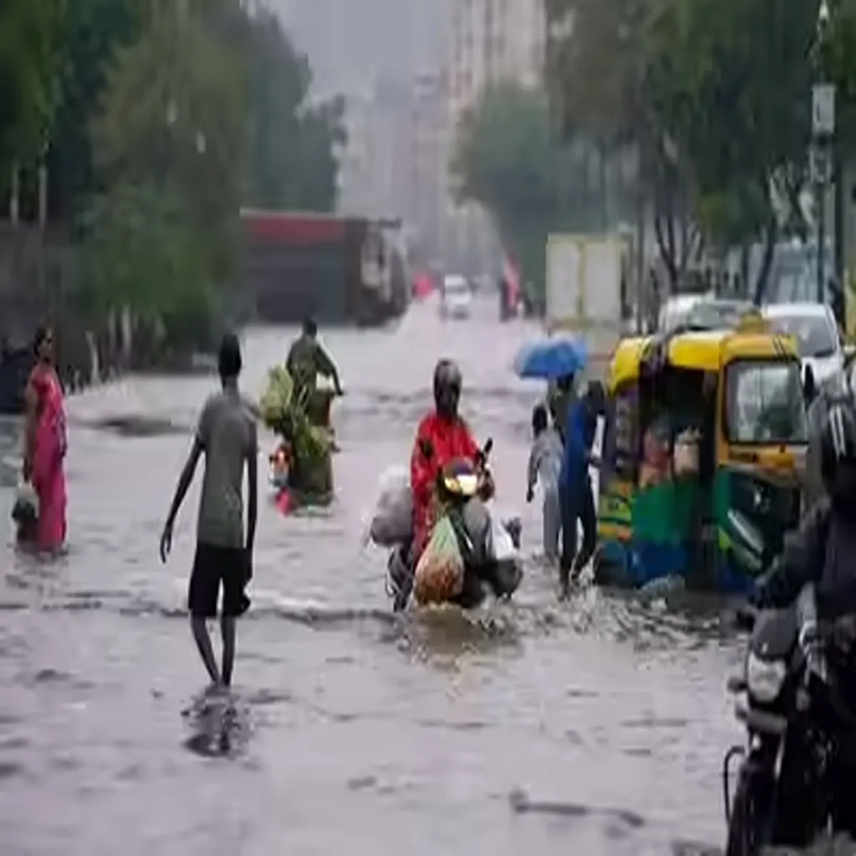 Ghaziabad rainfall schools shut waterlogging disrupts