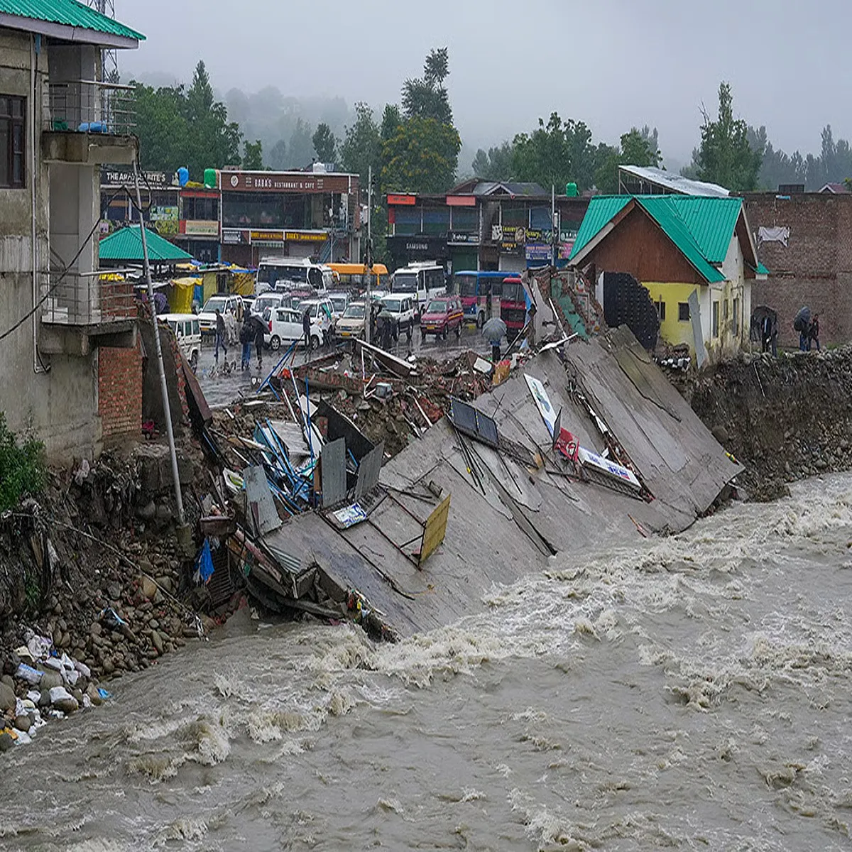 Floods heavy rain disrupts roads authorities