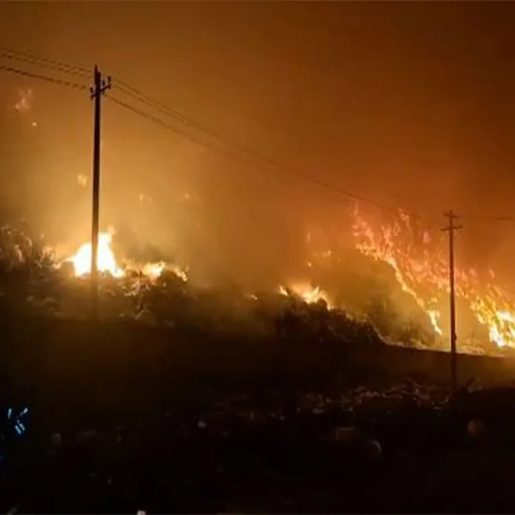 Karur municipal dump fire