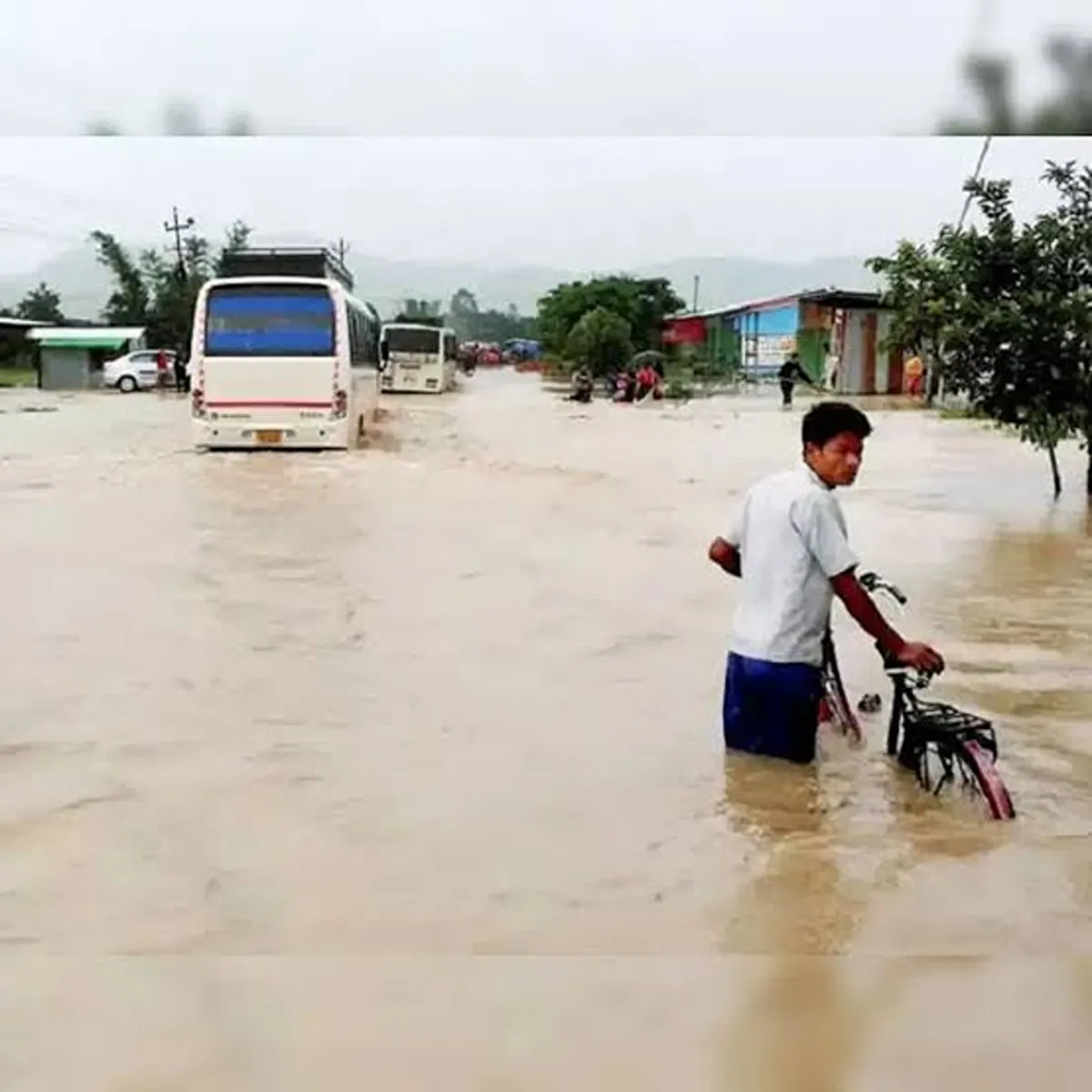 Mizoram floods over families shifted after