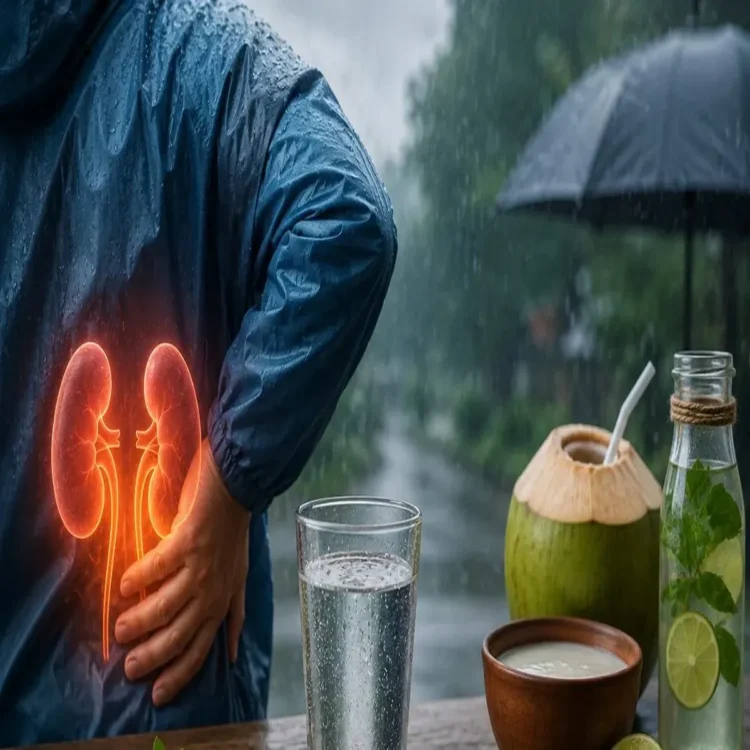 Monsoon dehydration kidney health risk