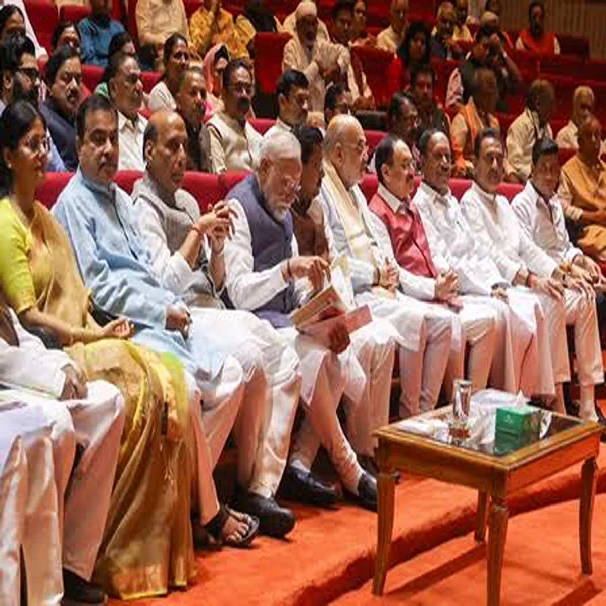 Parliament nda holds mangal milan meeting