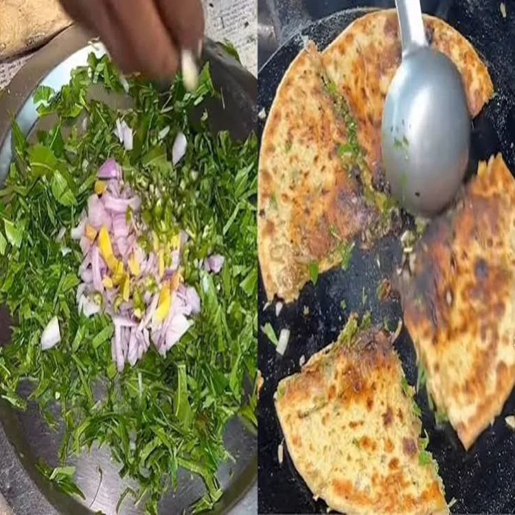 Neem paratha agra street food viral