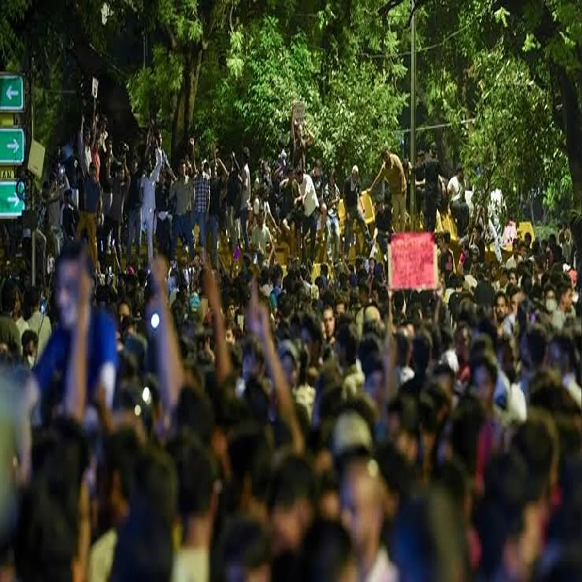 Neetpaperleak police records detail raf crowd