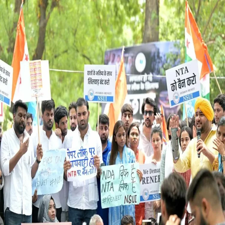 Neet protest jantar mantar police action