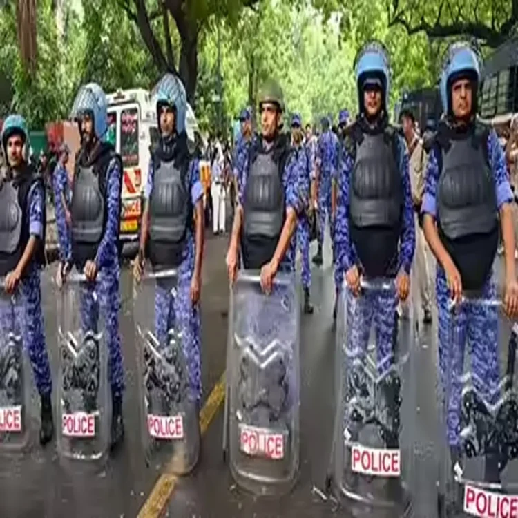 Parliament opposition pellet gun protest