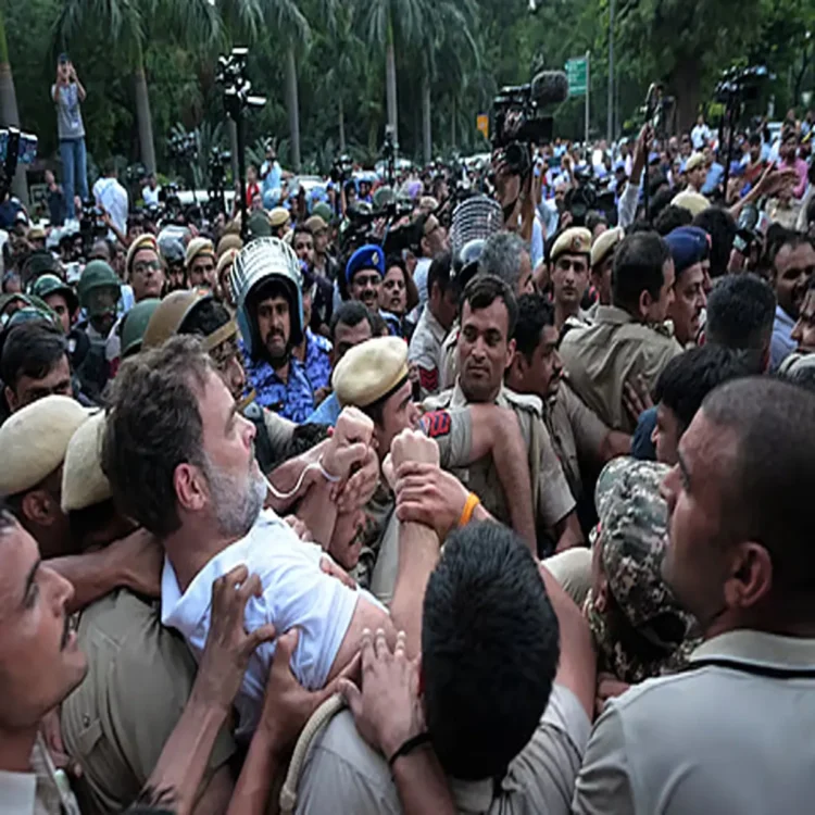 Priyanka gandhi parliament democracy protest row
