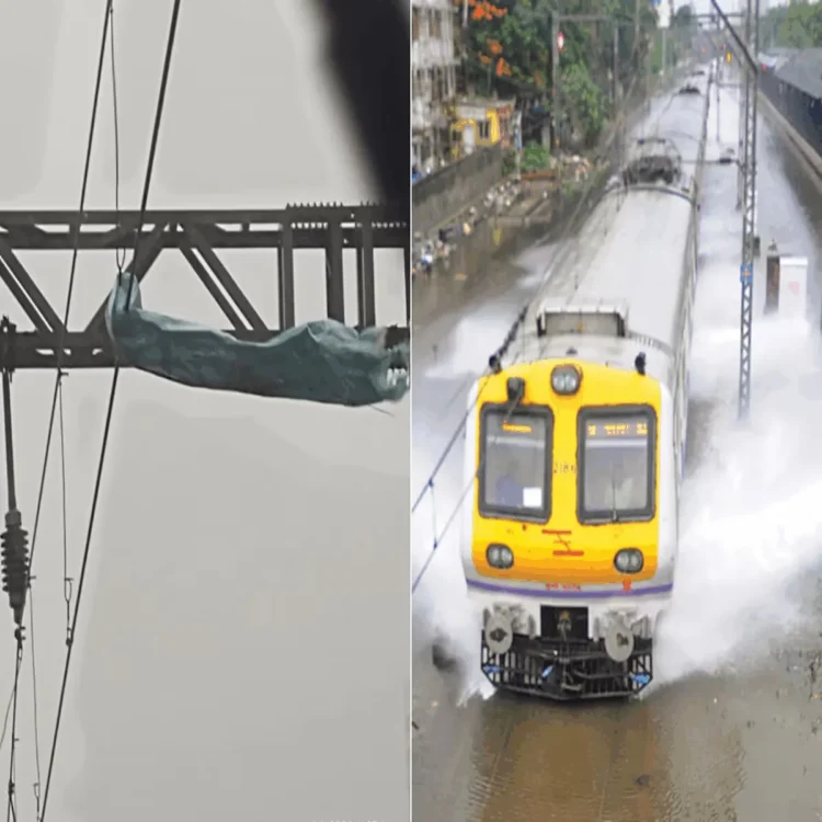 Railway disruptions mumbai heavy rain