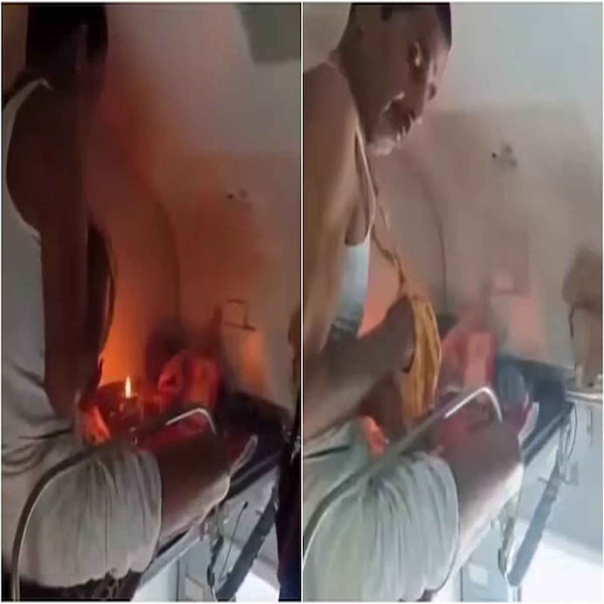 Railways viral video shows passenger lighting