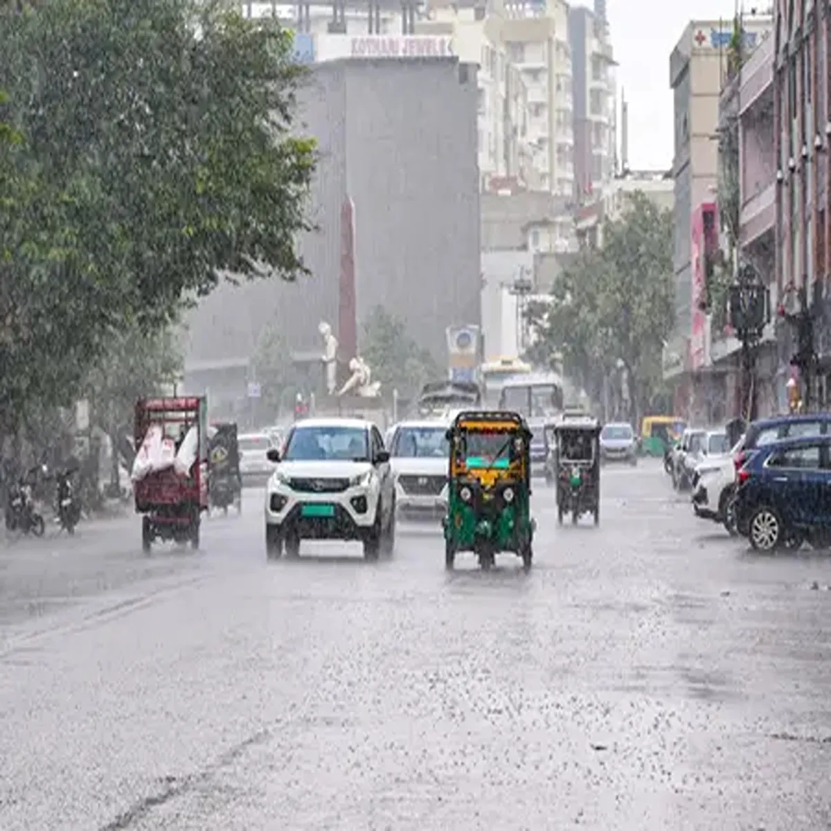 Monsoon rajasthan receives widespread rainfall active