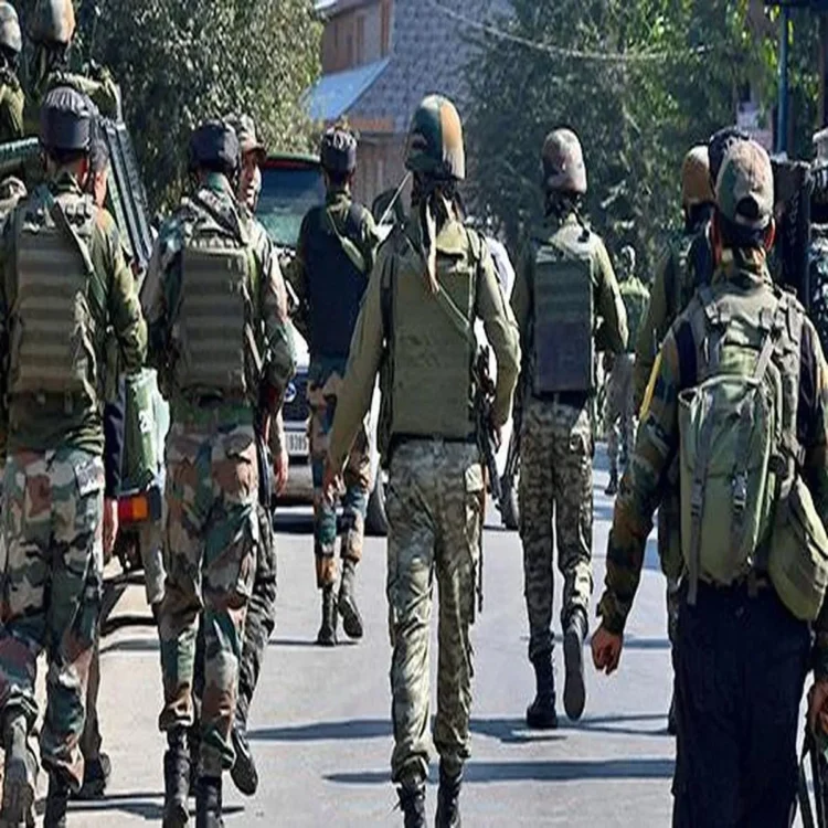 Shopian security forces search let operatives
