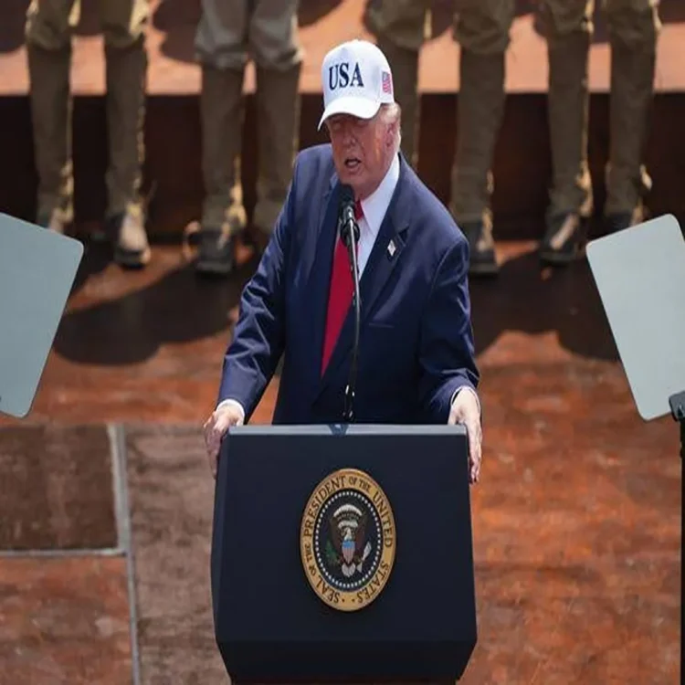 Trump warns communism roosevelt library dedication