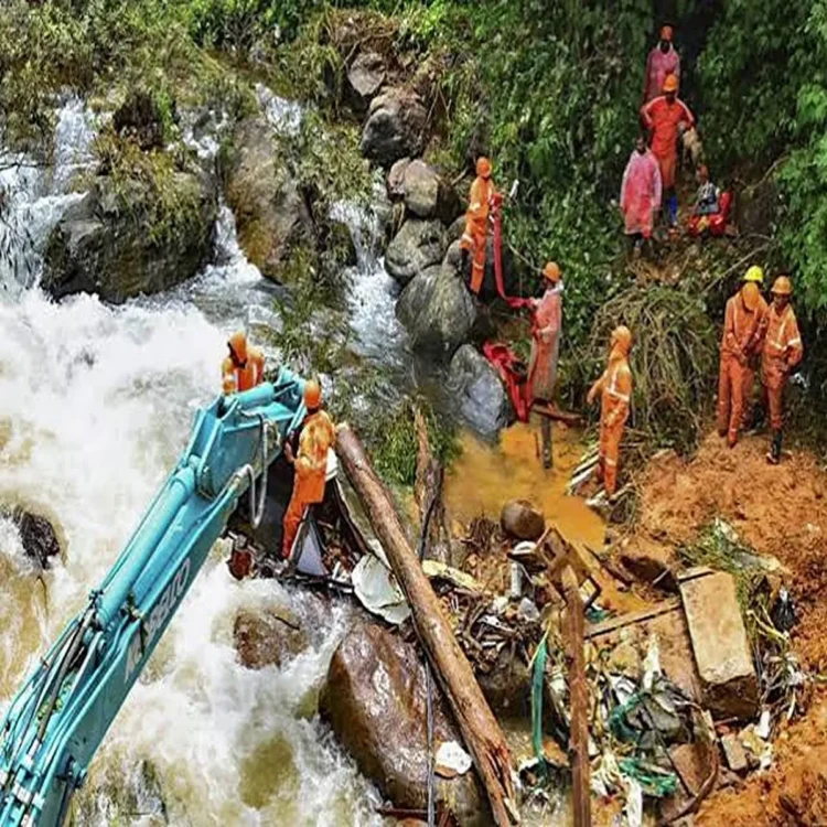 Wayanad landslide search for missing manager