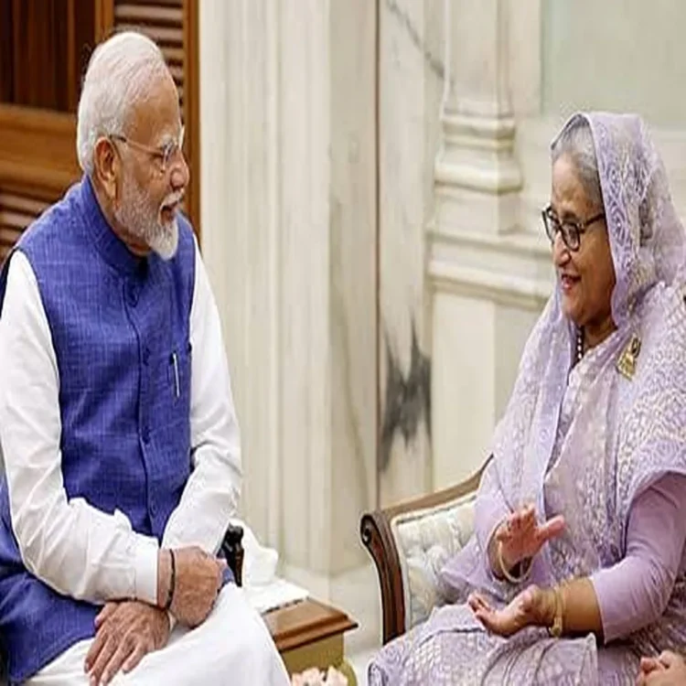India distances from hasina media event