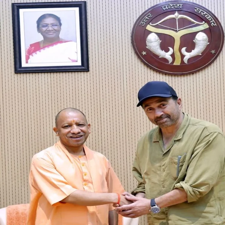 Batwara sunny deol meets yogi adityanath