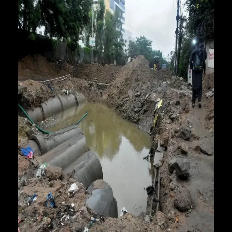 Bijwasan open drain incident