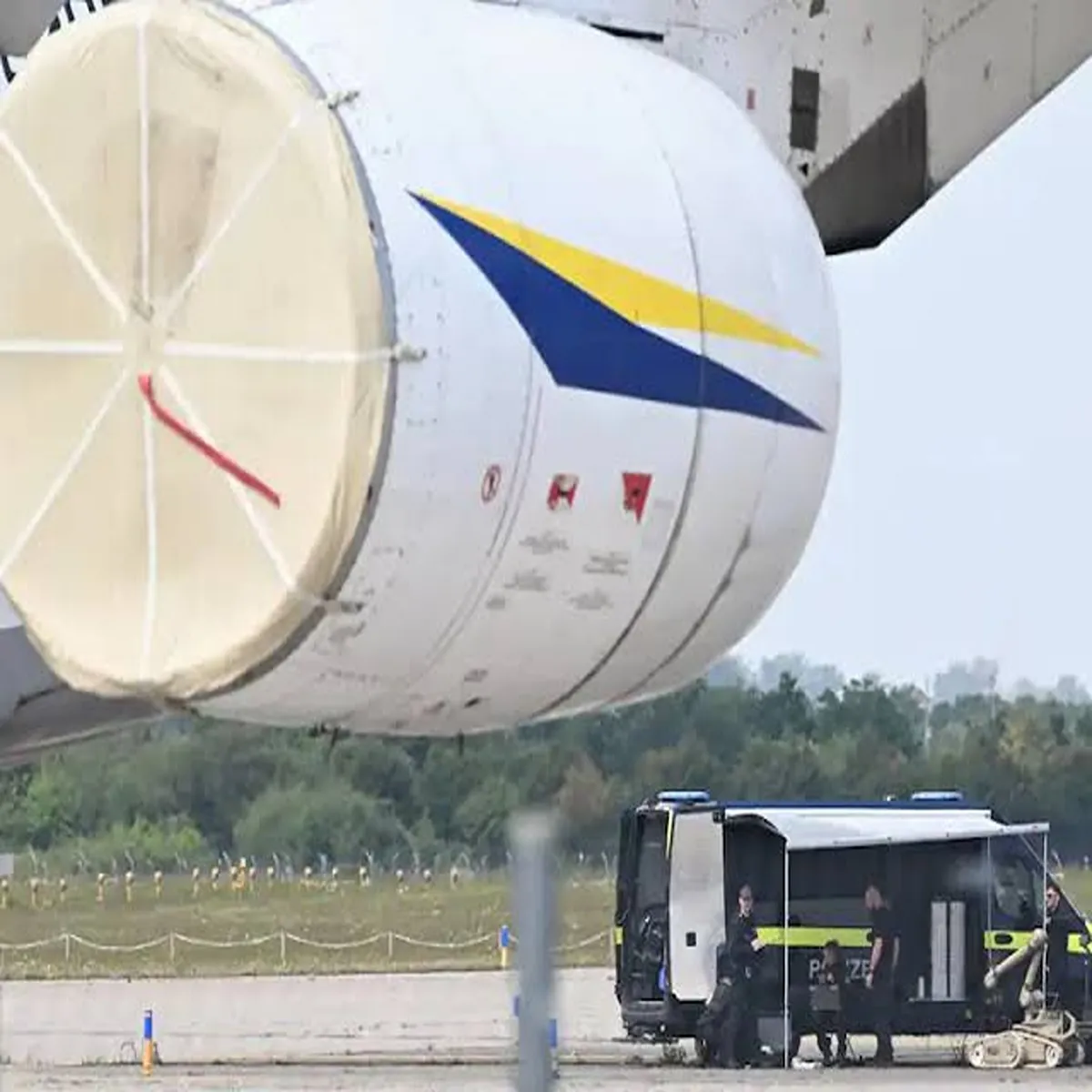 Airport security explosive laden drone triggers