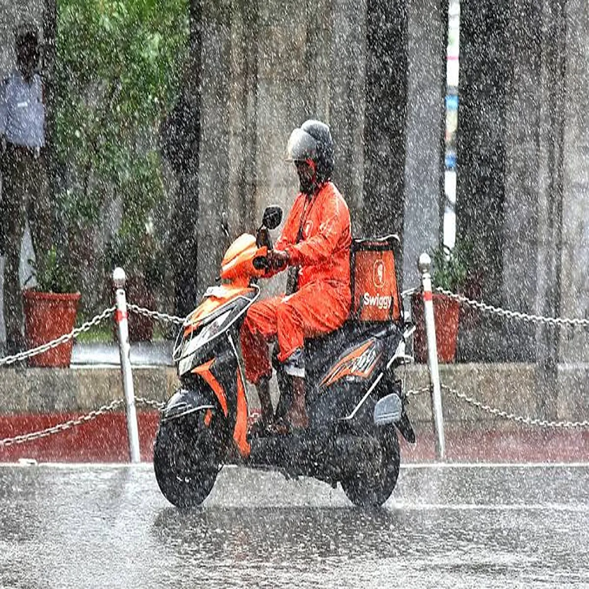 Gig economy monsoon rains boost delivery