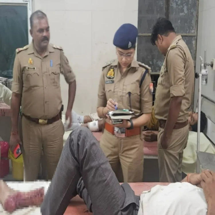 Jaunpur police encounter history sheeter arrested
