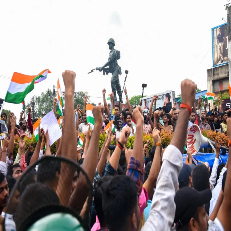 Jharkhand recruitment protest assembly march