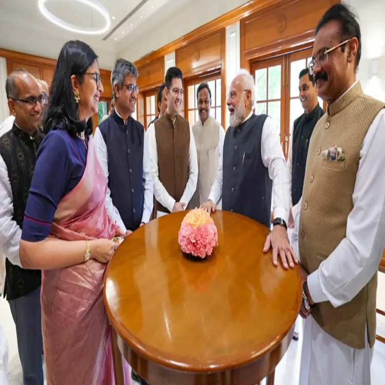 Nda modi alliance unity breakfast meeting mps
