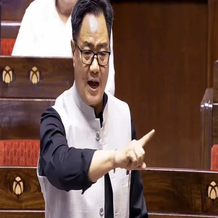 Parliament deadlock rijiju defends amit shah