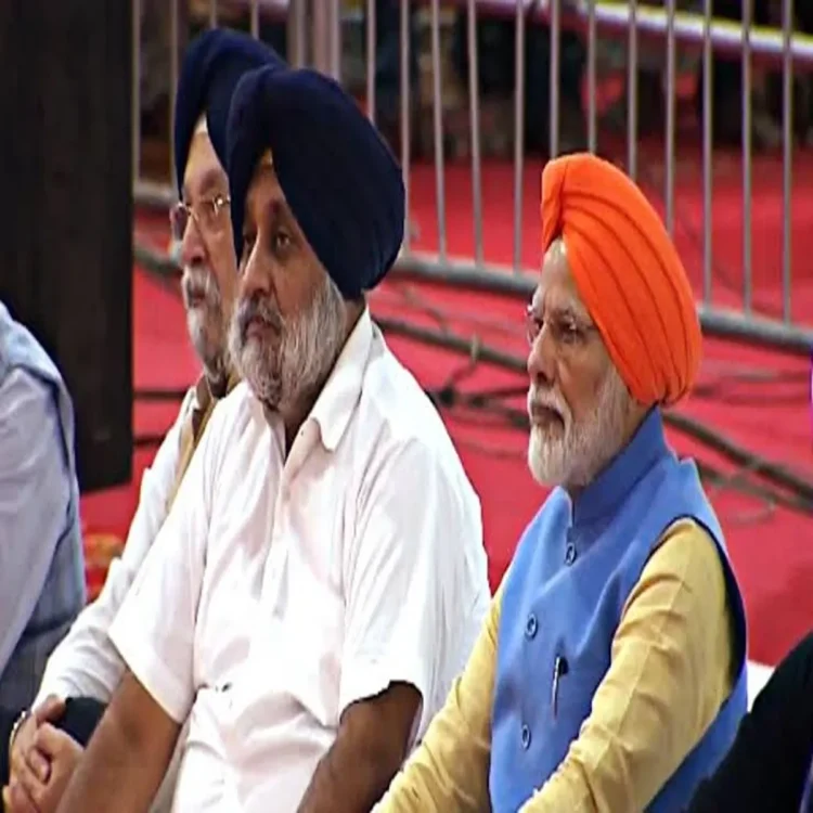 Politics sukhbir badal modi nda meeting