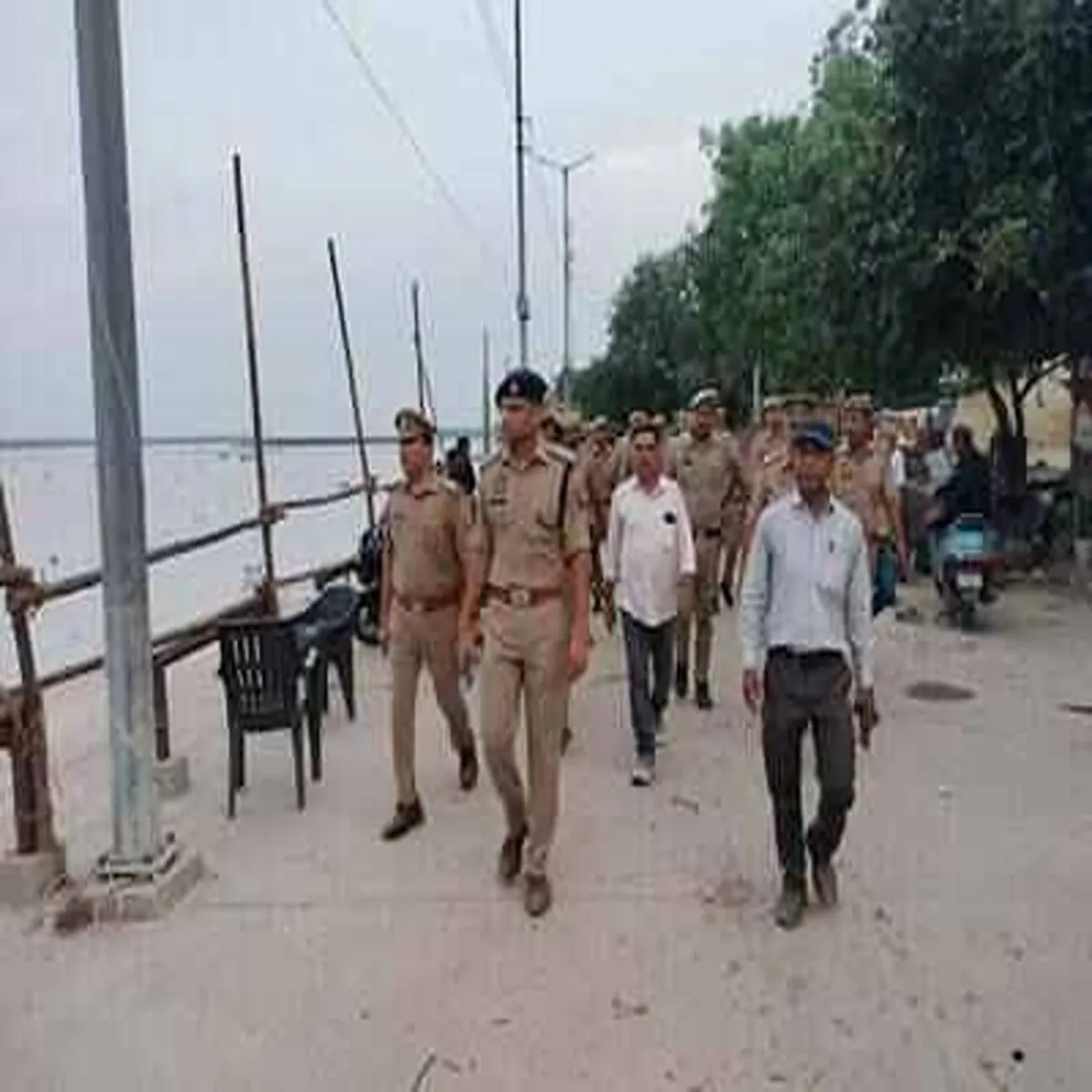 Shravan kanpur police strengthen security traffic